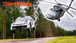 WRC Rally Finland Helicopter Spectating! 