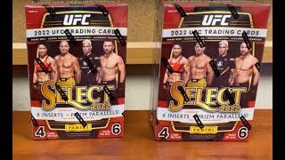 2022 Select UFC Blaster Box Opening Review - 3 Blasters  AUTO /10 & Lots of a Prizms