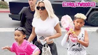 Kim Kardashian's Son Saint West Yells At Paparazzi 'Stop Taking Pics Of My Mom!' With Chicago West