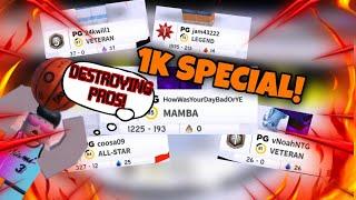 1K SPECIAL! | 20 MINUTES OF BLORQQ DESTROYING THE PROS?! | ROBLOX HOOPZ!