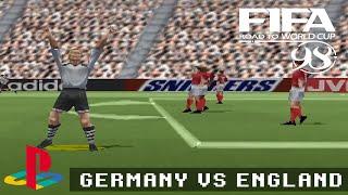[PSONE] | FIFA 98 - ROAD TO WORLD CUP | GERMANY VS ENGLAND | 1080P 60FPS