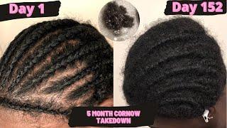 5 months cornrow takedown/1year and 8 months post big chop