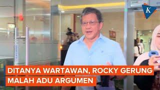 Momen Rocky Gerung Tak Puas dengan Pertanyaan Wartawan Saat Tiba di Bareskrim Polri