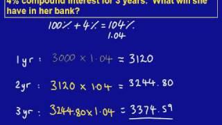 Compound Interest mathscasts