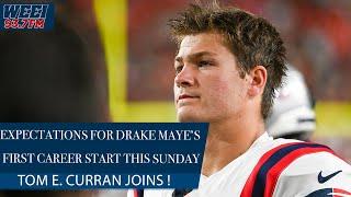 Patriots insider Tom E. Curran weighs in on expectations for Drake Maye | WEEI Afternoon Show