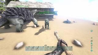 ARK Survival Evolved taming #2 :Taming a dilophosaurus