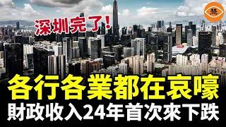 深圳完了！各行各業都在哀嚎 財政收入24年首次來下跌