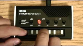 Korg Monotron Analog Ribbon Synth Programming Demo | UniqueSquared.com