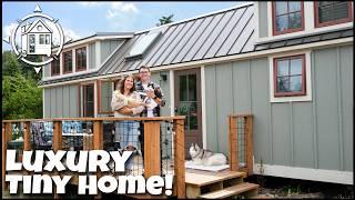 Young couple's LUXURY TINY HOME in coastal tiny home village