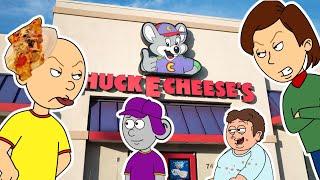 Caillou Does A Rampage At Chuck E Cheeses & Gets Grounded!