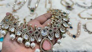 Super Luxurious High End Imitation Jewellery | Wholesale Moissanite Stone Jewellery Market in Delhi