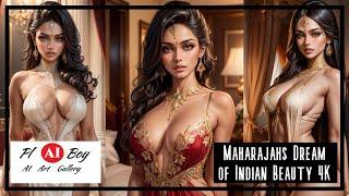 4K AI LOOKBOOK | AI Models |  Photo Shooting - Maharajahs Dream of Indian Beauty  4K