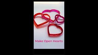 Resin Gifts with Heart: Casting OPEN HEARTS with 3-in-1 Molds from little-windows.com  #shorts