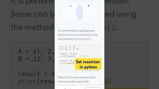 Set insertion in python @ctutorialbynaziasohail