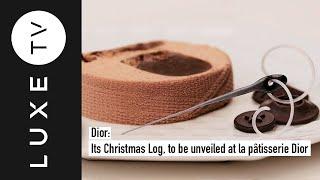 Dior: Its Christmas Log, to be unveiled at la pâtisserie Dior, at 30 Montaigne