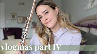 practicing during a snow storm | katieflute vlogmas 2020 part IV