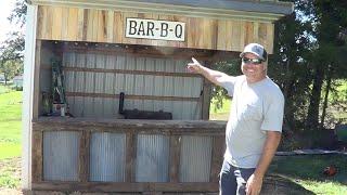 Building a rustic outdoor Bar and BBQ  Part 1