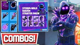 *NEW* BEST STORM-WILD RAVEN SKIN COMBOS! | Fortnite