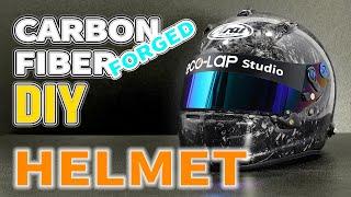 How to Make a Forged Carbon Fiber Helmet [DIY] (Making Split Mold & Helmet)