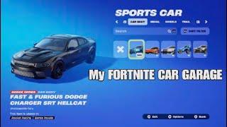 My FORTNITE CAR GARAGE #fortnite #epicgames #gaming #gameplay