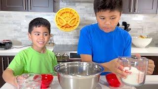 Troy and Izaak Makes Waffles for SpiderMan
