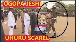 WHAT EXCITED PRESIDENT UHURU MOST DURING THE KDF PASSING OUT CEREMONY IN ELDORET , HATA ANAOGOPA.