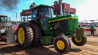 Tractor Pull 2023: 21,000 Lb Farm Stock Tractors battle it out in Goshen, IN.