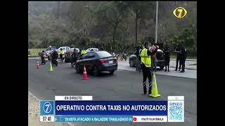 Fuerzas de Seguridad realizan operativo de identificación de taxistas