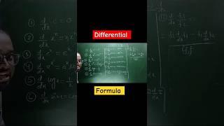 Differential Formula #shorts #youtubealgorithm