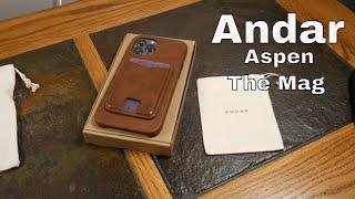 Andar Leather Magsafe Case & Wallet:The Aspen & The Mag