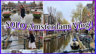 Girl Solo travel in Amsterdam VLOG!!!