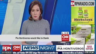 HOOK UP VIA CNN PHILIPPINES HOUR @ RPN DXKS Surigao |  October 21, 2022