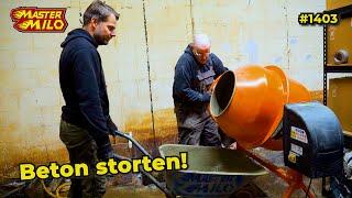 Beton storten voor de verbouwing! #1403