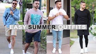 4 Easy Summer Outfits for Men 2017 | Men's Fashion & Style | Alex Costa