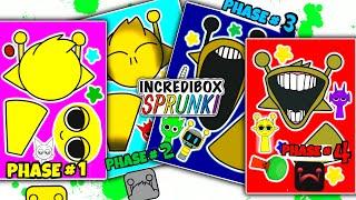 [Sticker Book] INCREDIBOX SPRUNKI Sticker, SIMON Phase 1234, Paperdiy