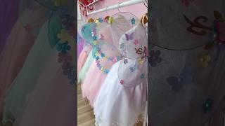 Vestido Infantil de Festa de Luxo Jardim Encantado Borboletas 