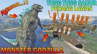 ANOMALI TUNG TUNG SAHUR PERANG LAWAN MONSTER GODZILLA, BOCIL & UPIN IPIN PANIK - GTA 5 BOCIL SULTAN