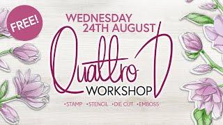 QUATTRO-D FREE WORKSHOP - Join Toni to celebrate the launch of Q-D - Broadcast 24th August 22