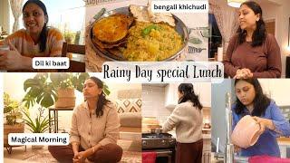 Magical Morning - Rainy Day Lunch - Bengali Special / Learned not to complain  - Cozy Rainy day vlog