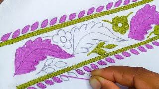 Very Beautiful Border Embroidery Design | Stitch Embroidery Designs | Hand Embroidery Designs