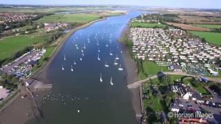 Aerial film of South Woodham Ferrers on the River Crouch, 6 Septe