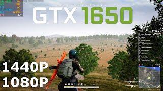 PUBG | 1440p | 1080p | GTX 1650 4GB + i5-10400F in 2023