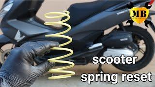 scooter spring reset centrifugal  how to harden the spring pcx.