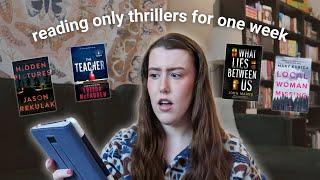 reading only thriller books on kindle unlimited for a week