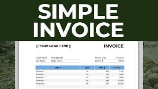 Create a Basic Invoice Template in Google Sheets