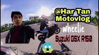 @Har Tan Motovlog wheelie - Suzuki GSX R150 - Insta360 One X