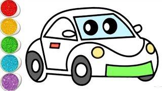 Car Drawing Easy step by step draw kids , How to draw car