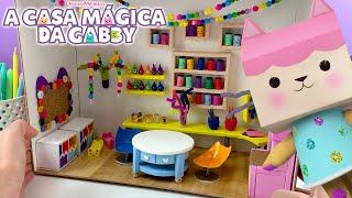 Como construir a sala de artesanato da Bebê Caixa. | A CASA MÁGICA DA GABBY