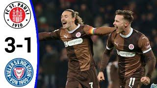 FC St. Pauli vs Holstein Kiel (3-1) All Goals and Extended Highlights