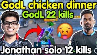 Godlike again Wwcd 22 kills domination  Jonathan solo 12 kills 